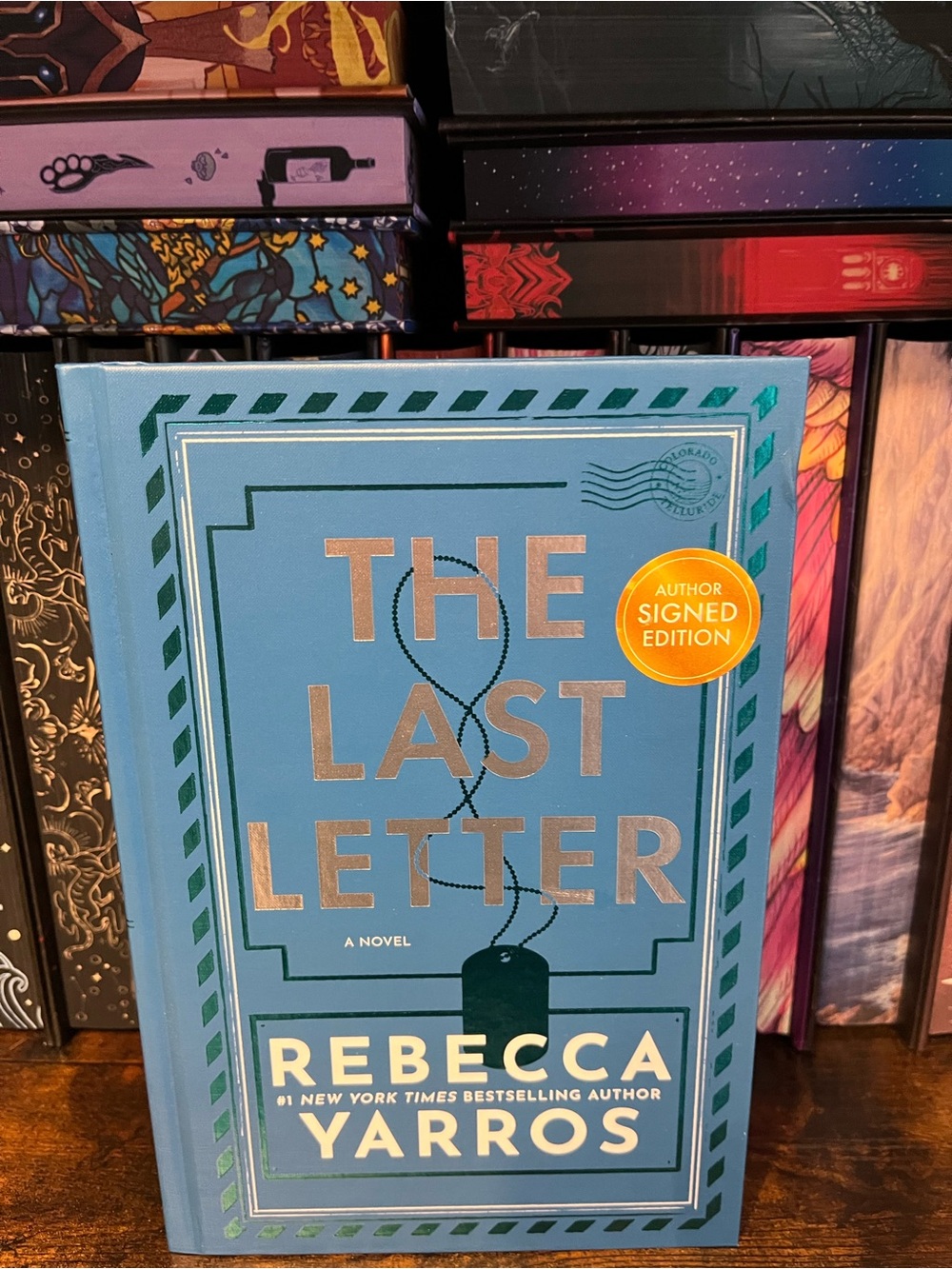 The Last Letter Deluxe Edition Signed Hardcover OOP by Rebecca Yarros